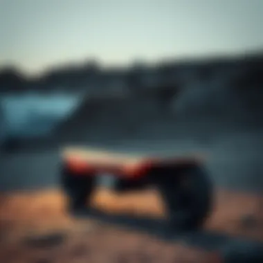 Futuristic electric skateboard model