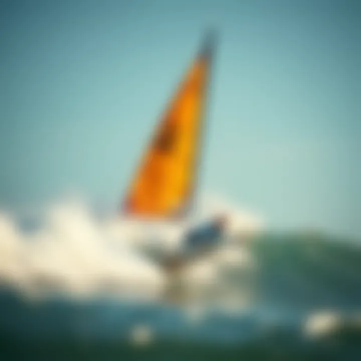 Connecting Sailing Principles with Surfing Dynamics Surfer catching a wave with sailing principles