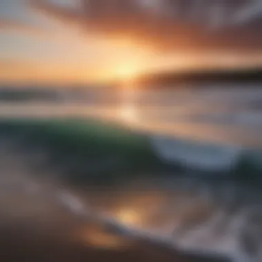 The Serenity of Ocean Sunsets A breathtaking sunset over the ocean, symbolizing the beauty and significance of marine environments.