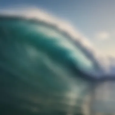 Beautiful waves influenced by optimal wind direction