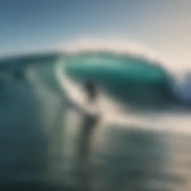 Surfers enjoying perfect wave conditions